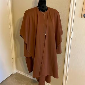 Ladies 2-pc knit cape dress